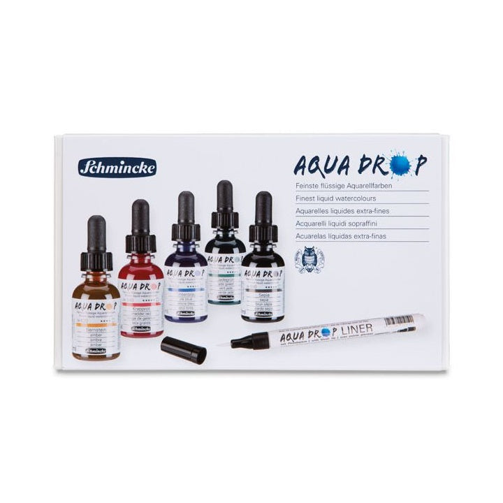 Akvarel boje Schmincke AQUA DROP - set 5 x 30 ml   liner
