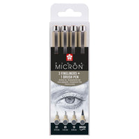 Set tehničkih olovaka Sakura Pigma Micron 3 fineliners a brush pen