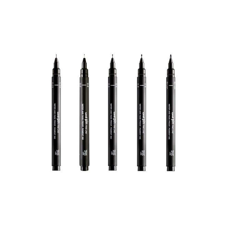 Set UNI PIN markera fineliner Artist Selection 5 kom