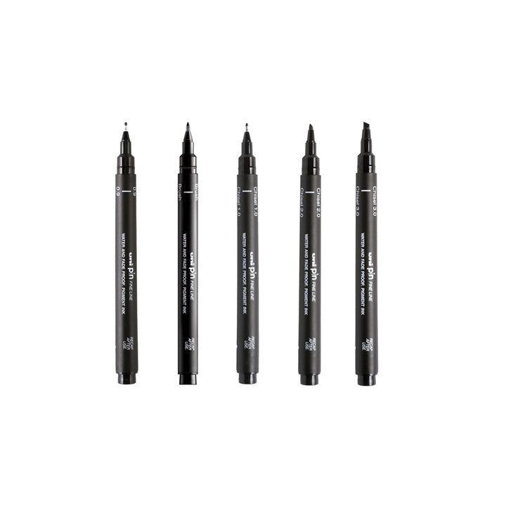 Set UNI PIN markera fineliner Love Lettering 5 kom