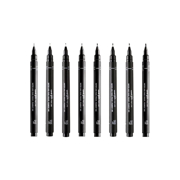 Set UNI PIN fineliner markera Draw and Sketch 8 kom