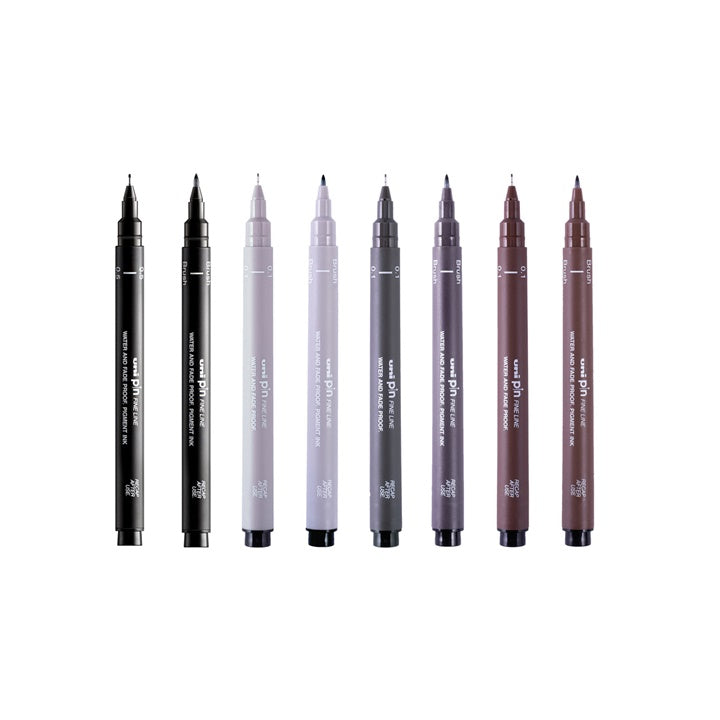 Set UNI PIN fineliner markera Creative Strokes 8 kom