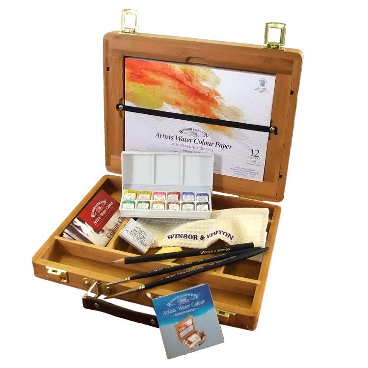 Set profesionalnih akvarela Winsor & Newton Bamboo Box