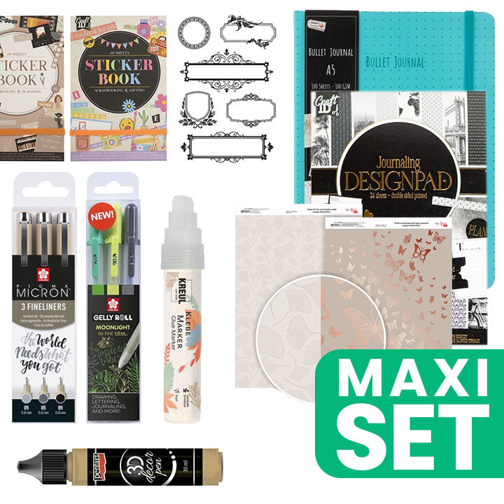 Bullet Journal set za pisanje - tople nijanse
