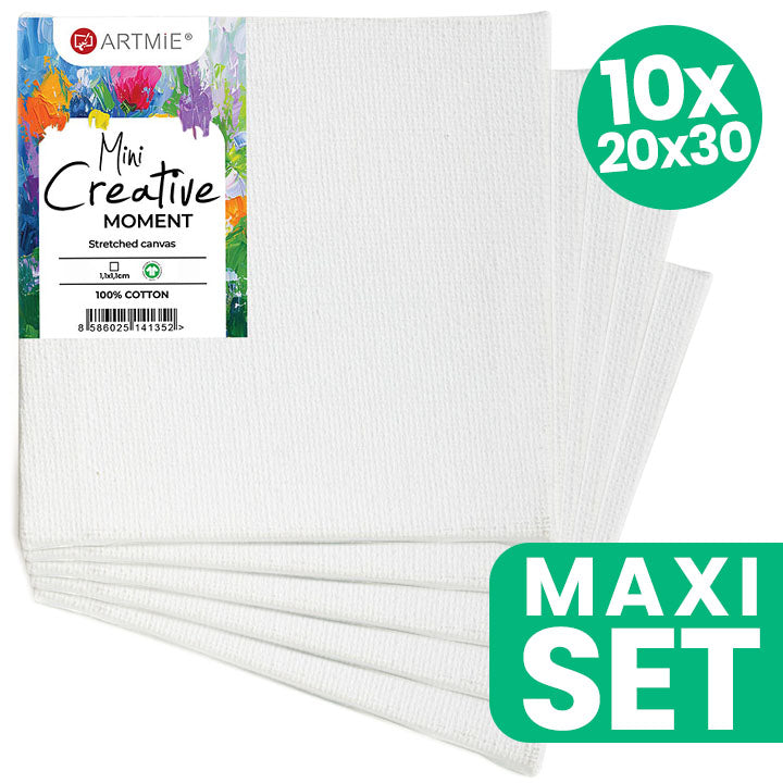 ARTMIE Mini set platna za hobi slikanje - 10 kom - 20x30 cm