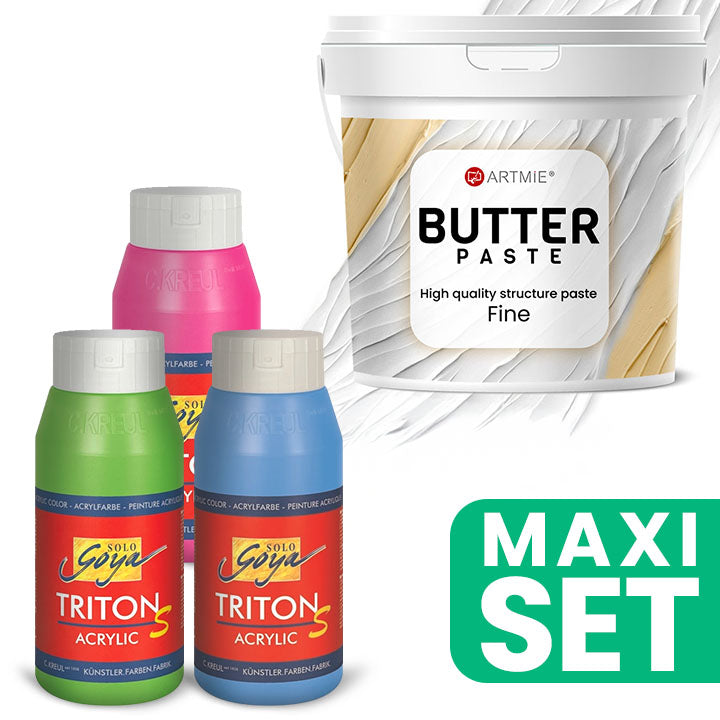 ARTMIE maslac 3D pasta i set akrilnih boja TRITON S