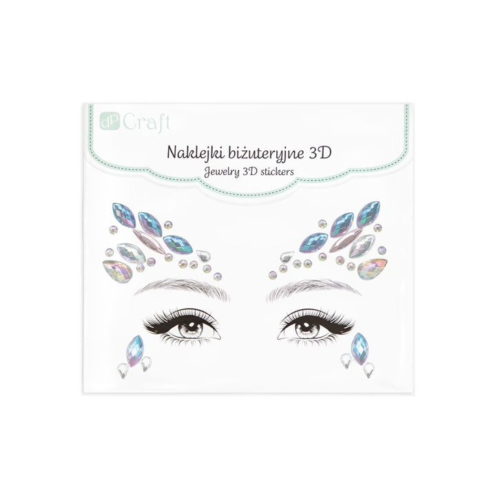 3D naljepnice s draguljima za lice – Čarobna vila