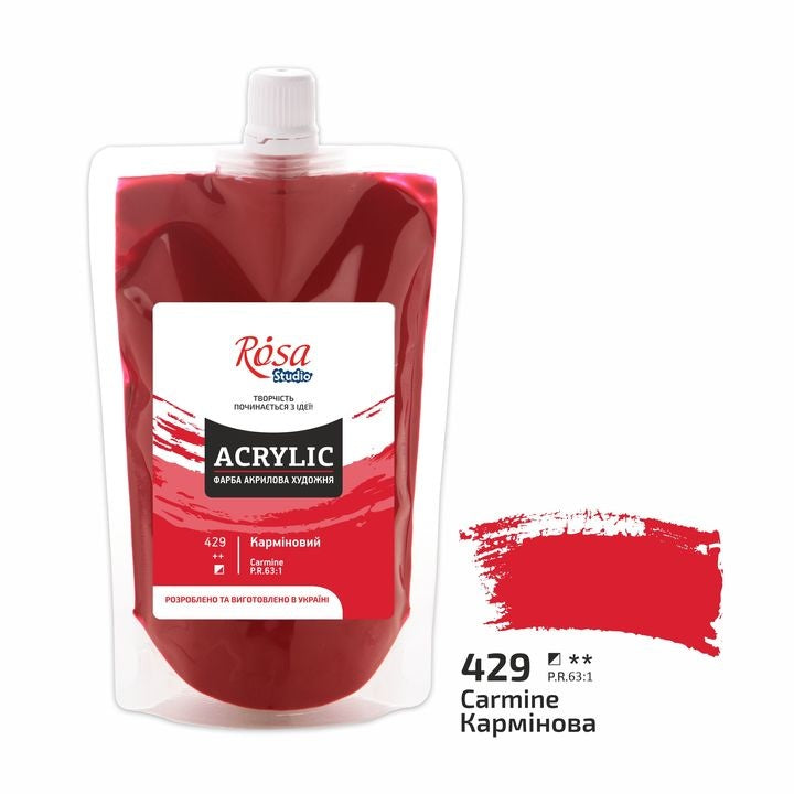 Akrilna boja, 200 ml, ROSA STUDIO