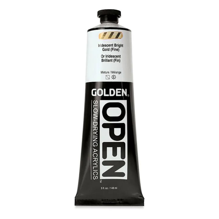 Akrilna boja GOLDEN OPEN Slow-Drying Iridescent 148 ml | razne nijanse — slika 2