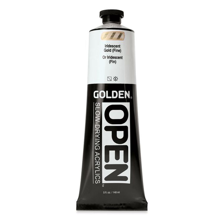 Akrilna boja GOLDEN OPEN Slow-Drying Iridescent 148 ml | razne nijanse — slika 5