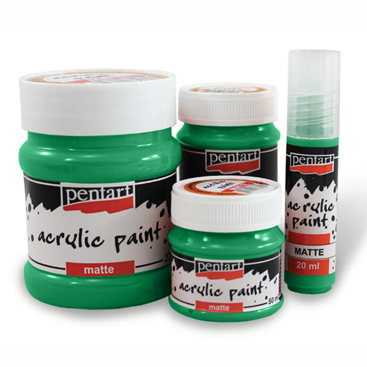 Akrilna boja mat - 230 ml | različite boje - zelena