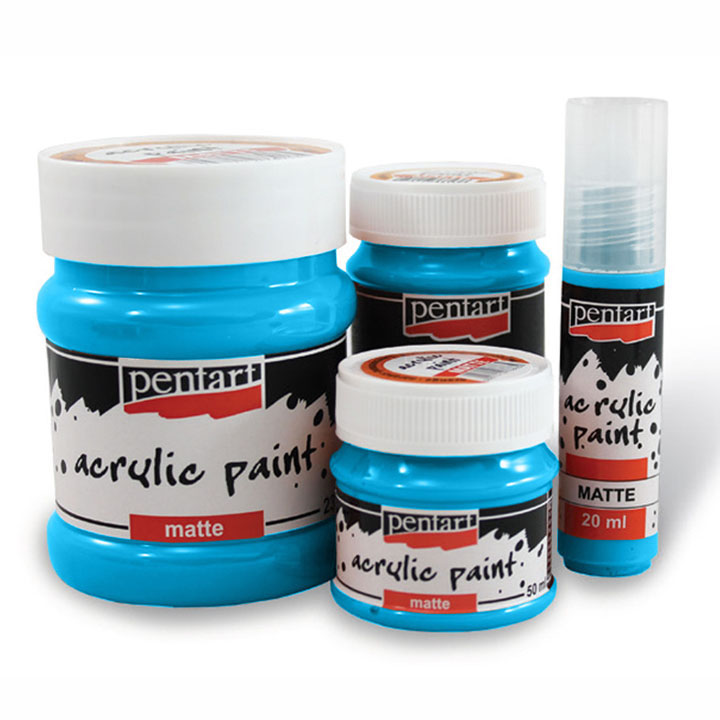 Akrilna boja mat - 230 ml | različite boje - svjetloplava