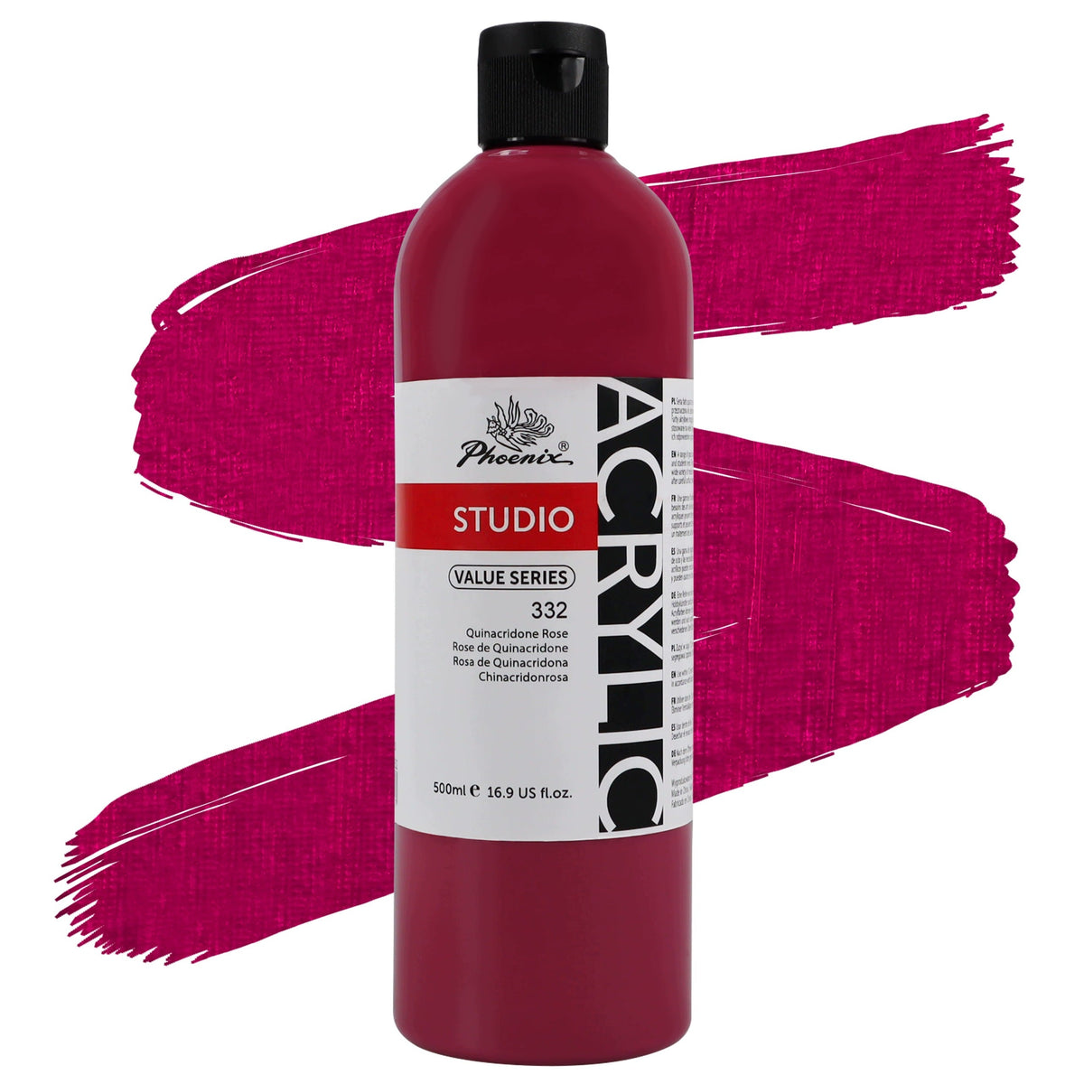 Akrilna boja Phoenix 332 Quinacridone Rose 500 ml