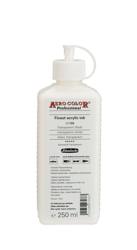 Akrilna tinta Schmincke AERO COLOR Professional 250 ml – 100 Transparentna bijela
