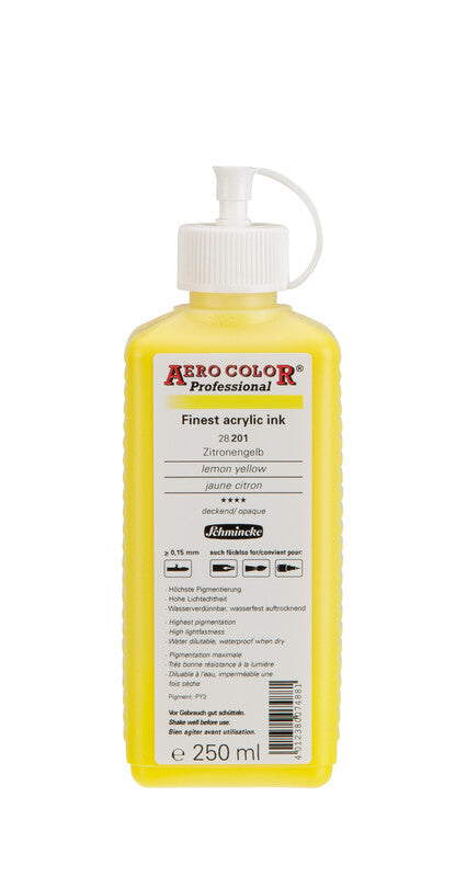 Akrilna tinta Schmincke AERO COLOR Professional 250 ml – 201 Limun žuta