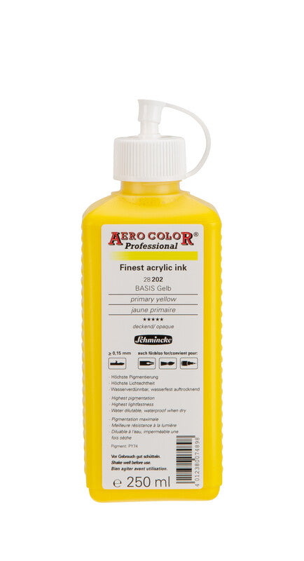 Akrilna tinta Schmincke AERO COLOR Professional 250 ml – 202 Primarna žuta