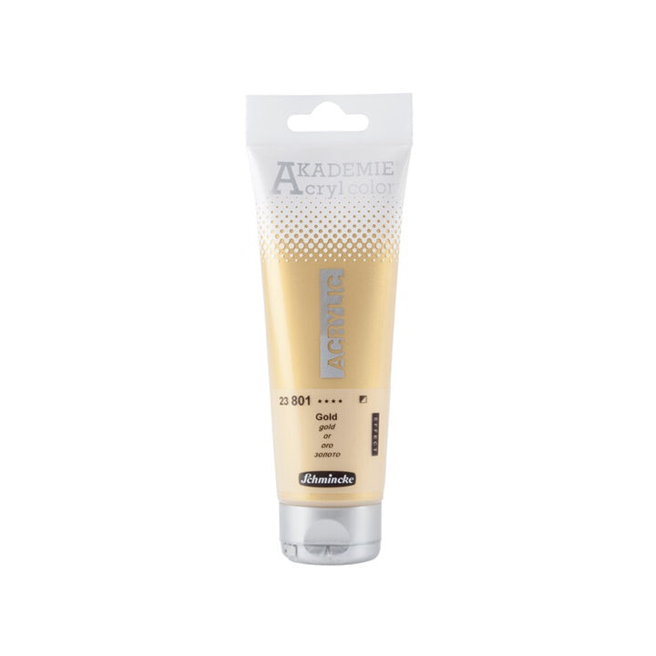 Akrilne boje Schmincke AKADEMIE 120 ml | razne boje - 801 zlatna