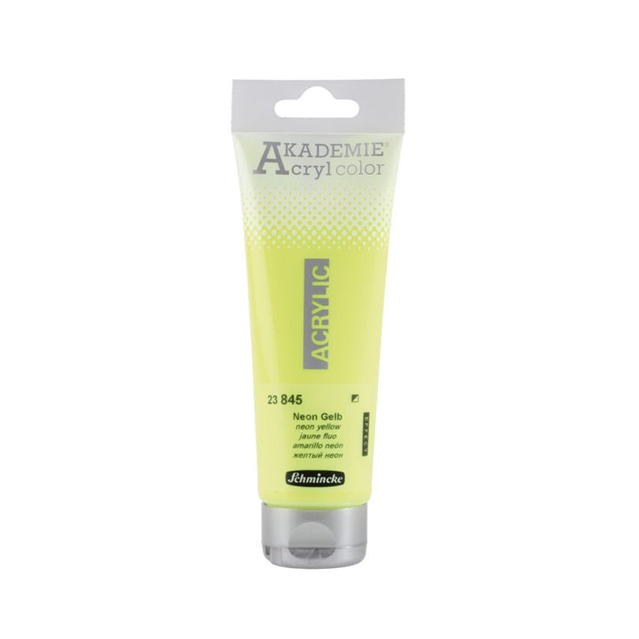 Akrilne boje Schmincke AKADEMIE 120 ml | razne boje - 845 neonsko žuta