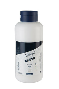 Akrilne boje Schmincke College Acrylic 750 ml – 100 Bijela