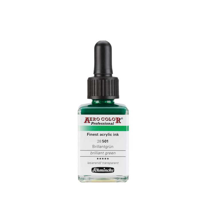 Akrilna tinta Schmincke AERO COLOR Professional Standard 28 ml – 501 briljantno zelena