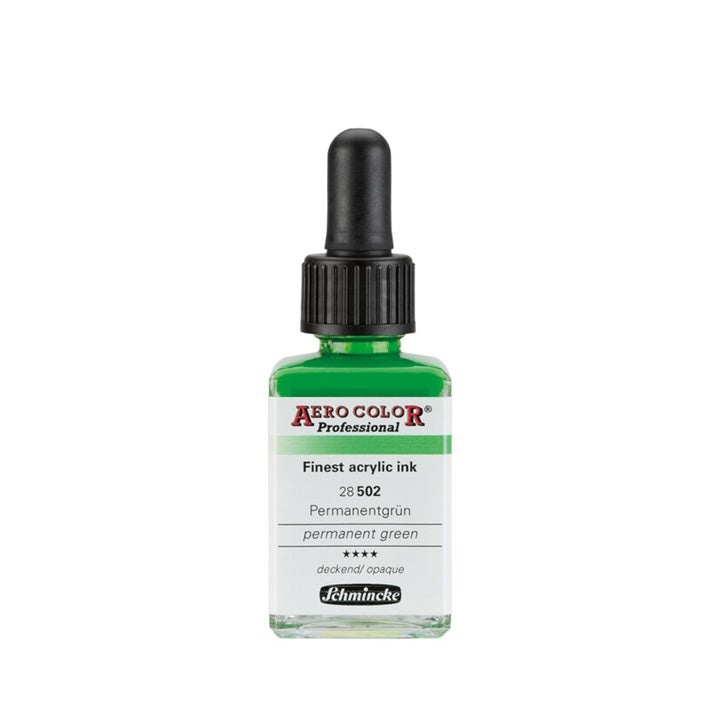 Akrilna tinta Schmincke AERO COLOR Professional Standard 28 ml – 502 permanentna zelena