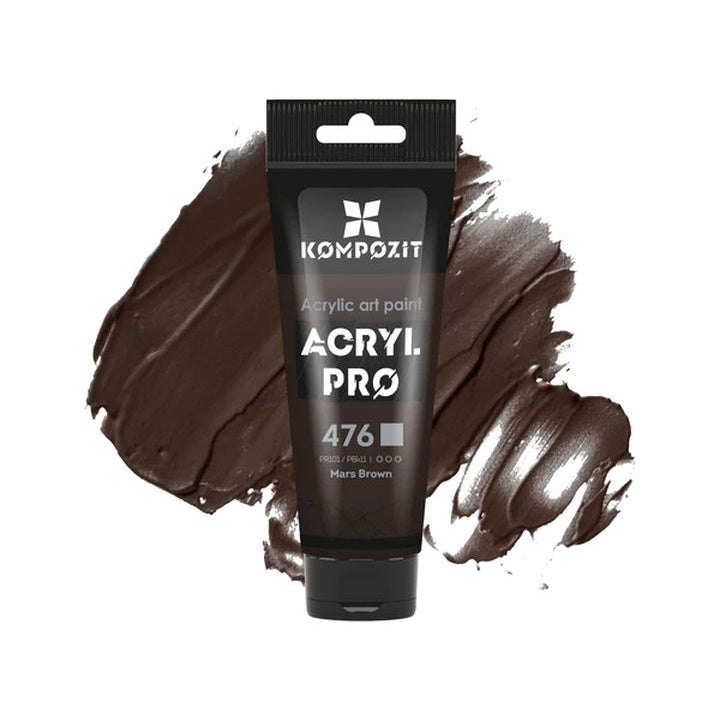 Akrilna boja ACRYL PRO ART Kompozit 75 ml – 476 mars smeđa