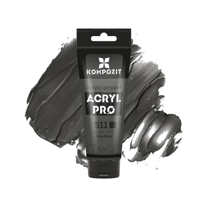 Akrilna boja ACRYL PRO ART Kompozit 75 ml – 511 siva zasićena