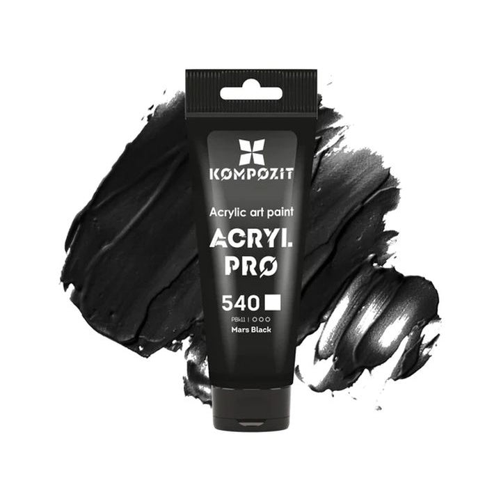 Akrilna boja ACRYL PRO ART Kompozit 75 ml – 540 mars crna