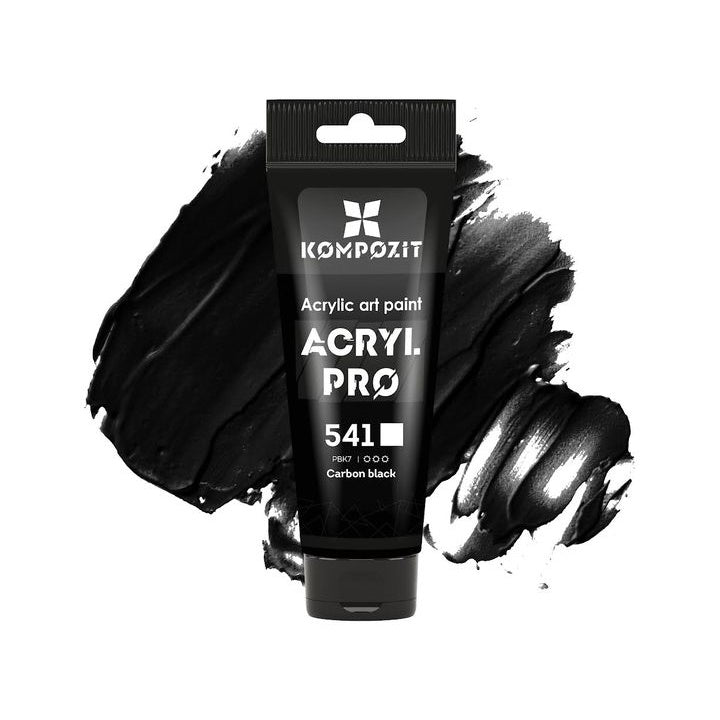 Akrilna boja ACRYL PRO ART Kompozit 75 ml – 541 karbonska crna