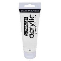 Akrilna boja Daler-Rowney GRADUATE 120 ml – 011 bijela
