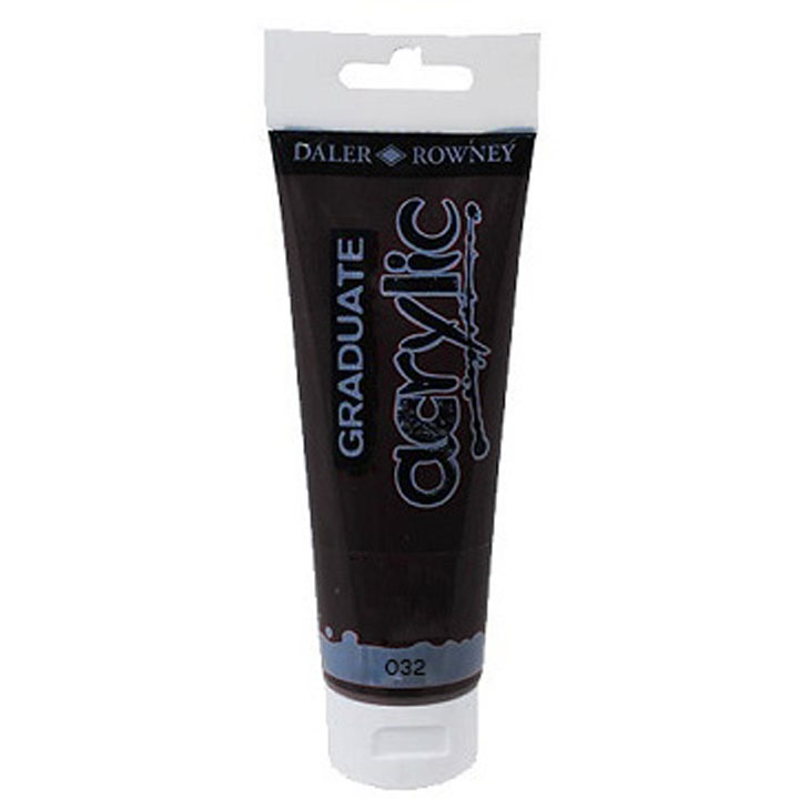 Akrilna boja Daler-Rowney GRADUATE 120 ml – 032 biserna crna