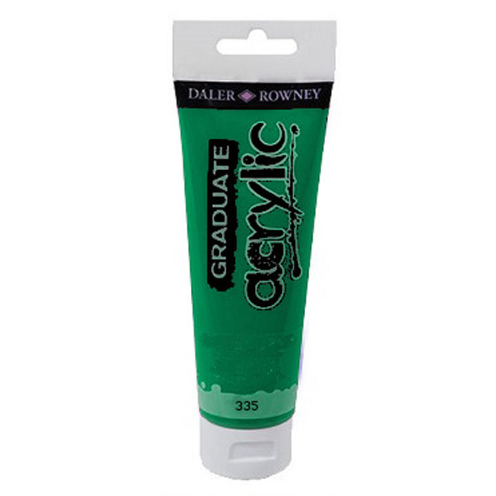 Akrilna boja Daler-Rowney GRADUATE 120 ml – 335 smaragdna