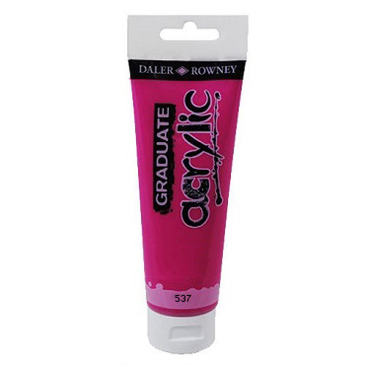 Akrilna boja Daler-Rowney GRADUATE 120 ml – 537 permanentna ružičasta