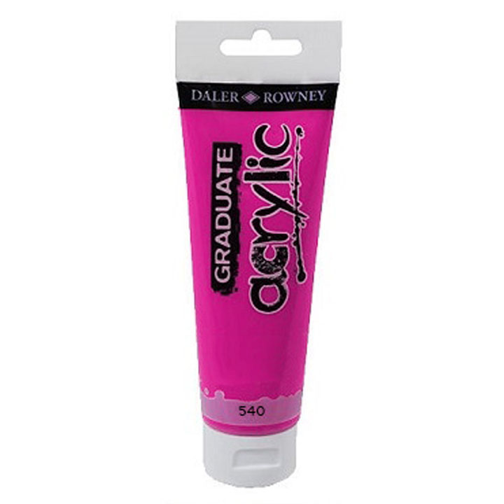 Akrilna boja Daler-Rowney GRADUATE 120 ml – 540 osnovna crvena