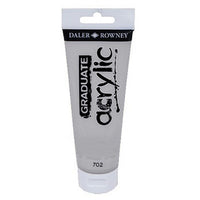Akrilna boja Daler-Rowney GRADUATE 120 ml – 702 srebrna imitacija
