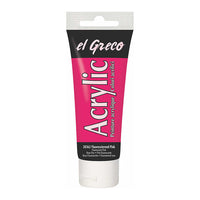 Akrilna boja El Greco 75 ml – fluorescentna ružičasta