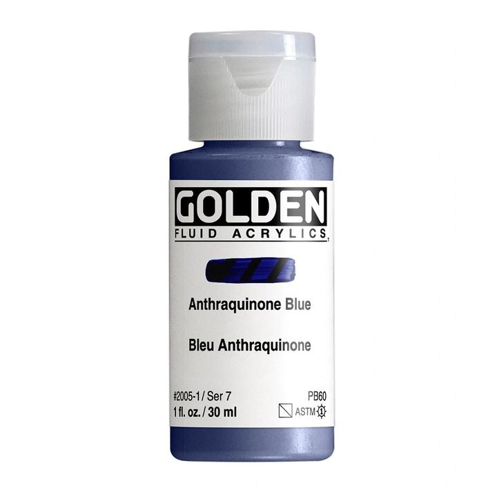 Akrilna boja GOLDEN Fluid 118 ml – 2005 antracit plava