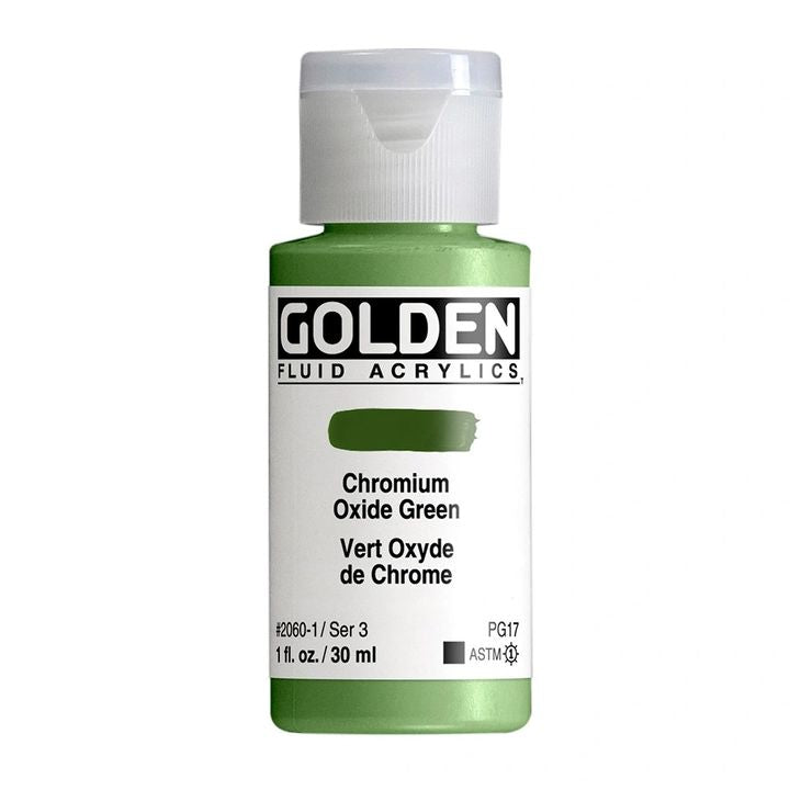 Akrilna boja GOLDEN Fluid 118 ml – 2060 krom oksid zelena