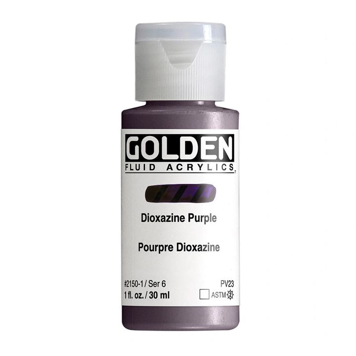 Akrilna boja GOLDEN Fluid 118 ml – 2150 dioksazin ljubičasta