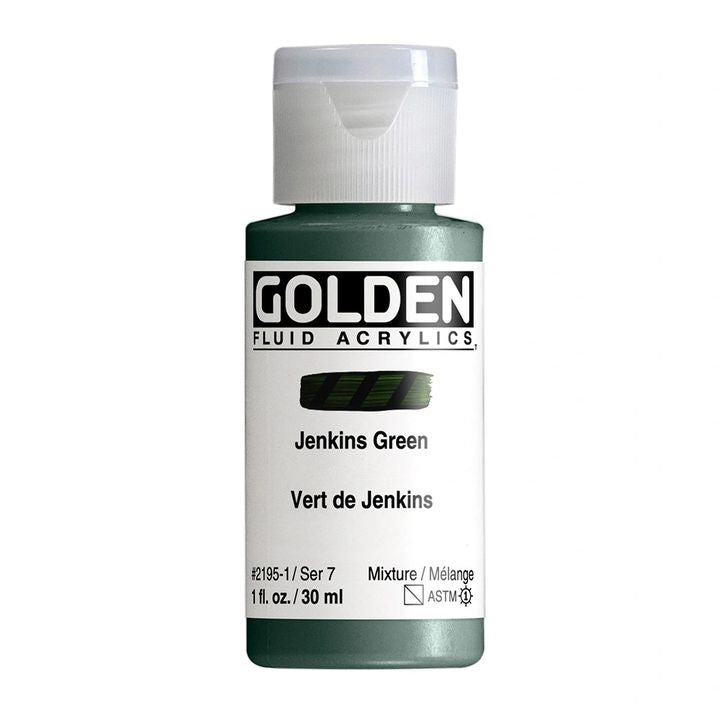 Akrilna boja GOLDEN Fluid 118 ml – 2195 jenkins zelena