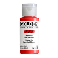 Akrilna boja GOLDEN Fluid 118 ml – 2220 naftol medium crvena