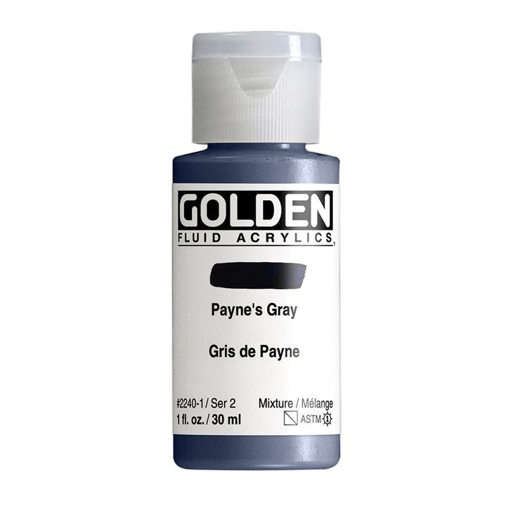 Akrilna boja GOLDEN Fluid 118 ml – 2240 payne siva