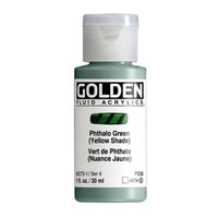 Akrilna boja GOLDEN Fluid 118 ml – 2275 ftalo zelena (žuta nijansa)