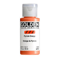Akrilna boja GOLDEN Fluid 118 ml – 2276 pirol narančasta