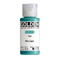 Akrilna boja GOLDEN Fluid 118 ml – 2369 plavozelena