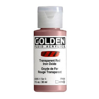 Akrilna boja GOLDEN Fluid 118 ml – 2385 transparentni željezni oksid crvena