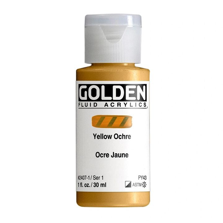 Akrilna boja GOLDEN Fluid 118 ml – 2407 oker žuta