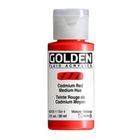 Akrilna boja GOLDEN Fluid 118 ml – 2425 kadmij medium crvena nijansa