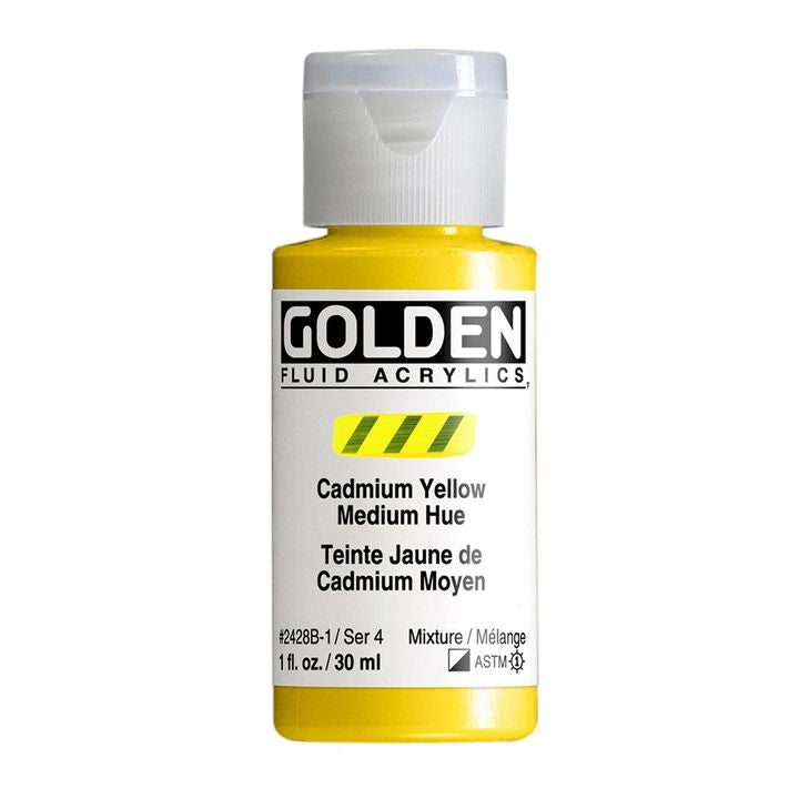 Akrilna boja GOLDEN Fluid 118 ml – 2428 kadmij medium žuta nijansa