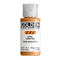 Akrilna boja GOLDEN Fluid 118 ml – 2436 indijska žuta nijansa